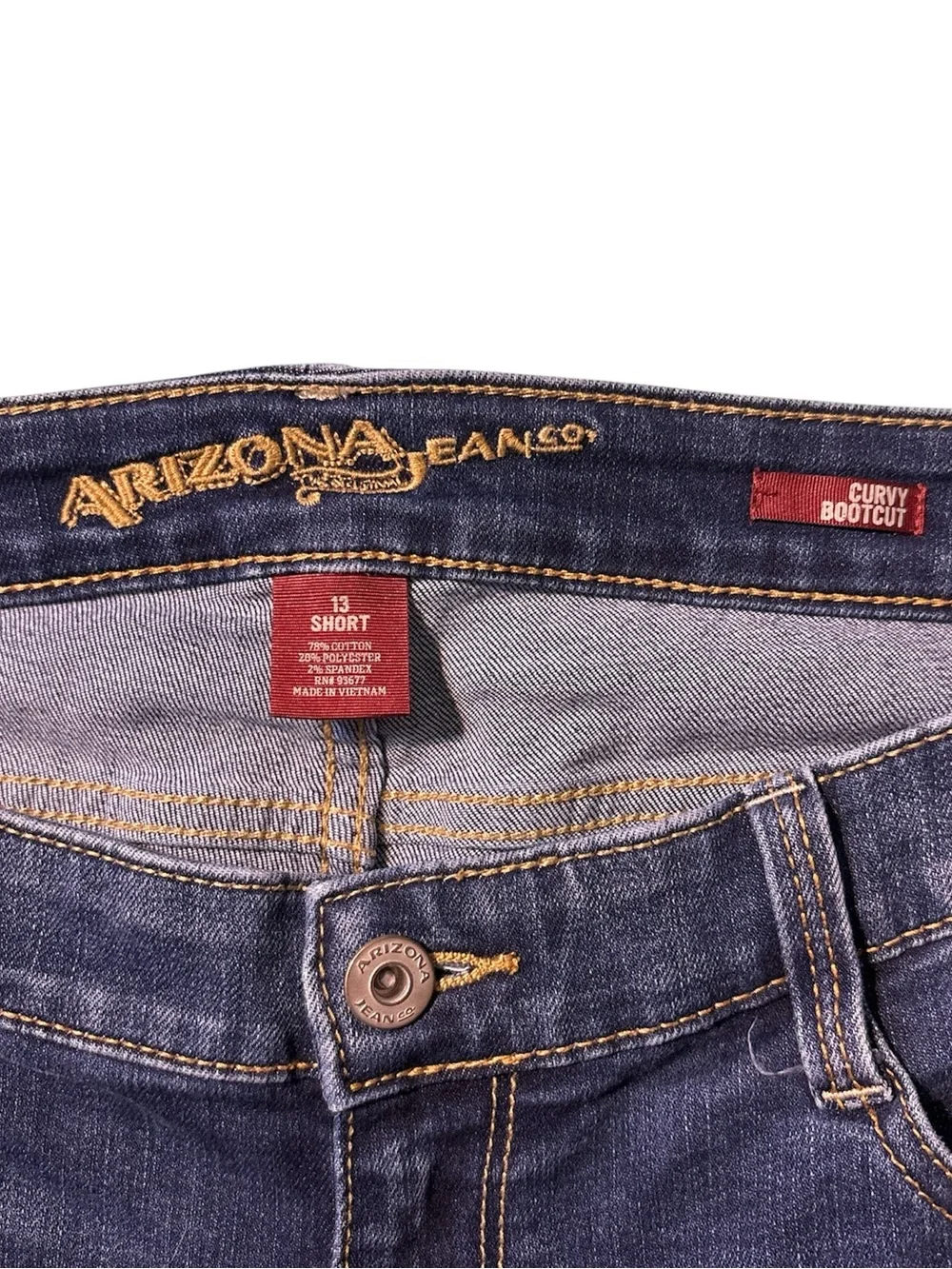 Arizona Jean Company Women's Dark Blue Bootcut Jeans - Picture 5 of 6